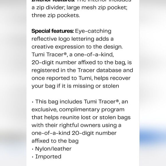 Tumi Merge International Front Lid 4-Wheeled Carry On Luggage - Picture 8 of 15